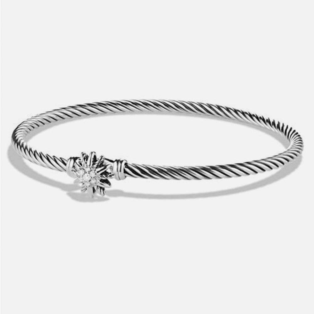 David Yurman Starburst Collection Bangle Bracelet with Diamonds